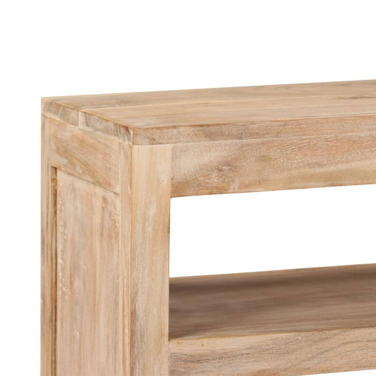 Mueble para TV madera maciza acacia marrón claro 90x30x55 cm