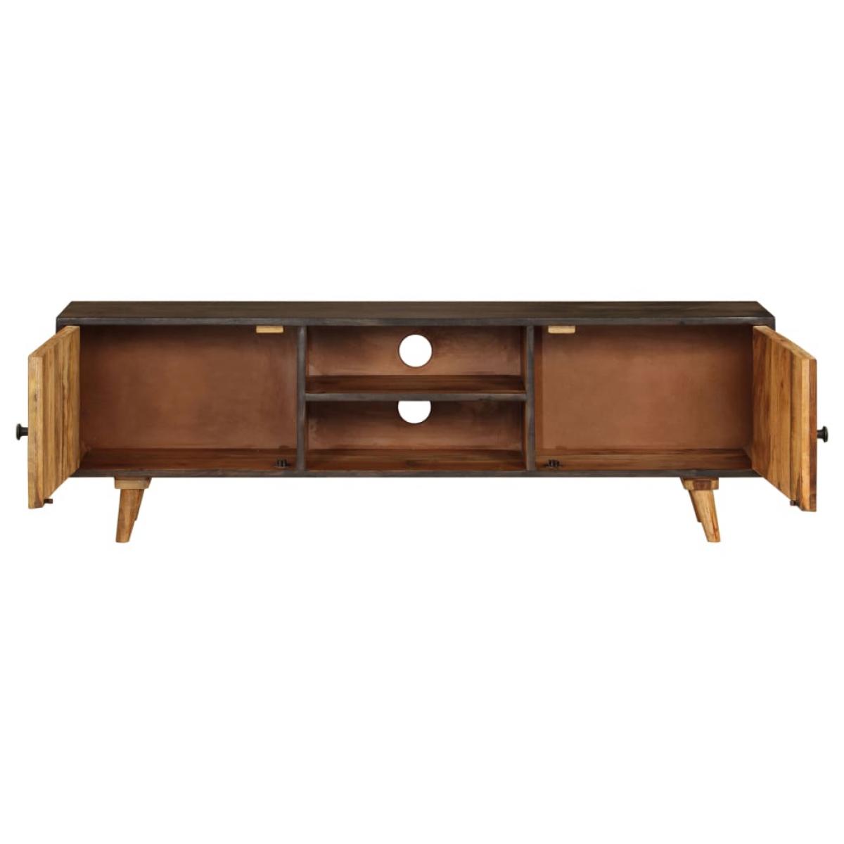 Mueble para TV de madera maciza de mango 140x30x45 cm