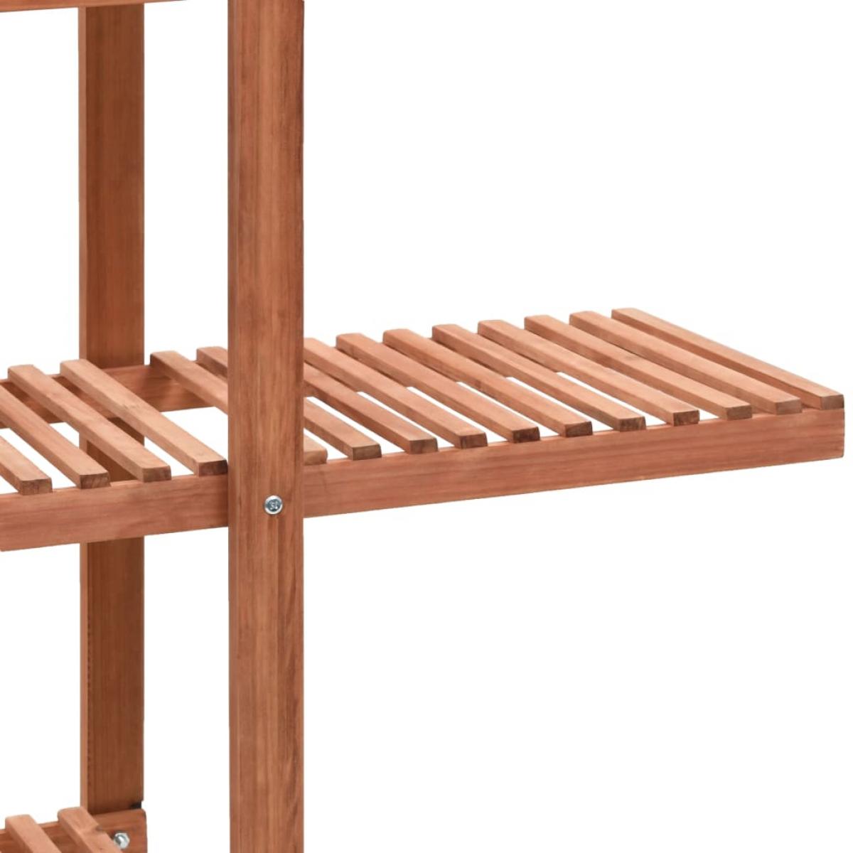 Soporte para plantas de madera de cedro 86x36x139 cm
