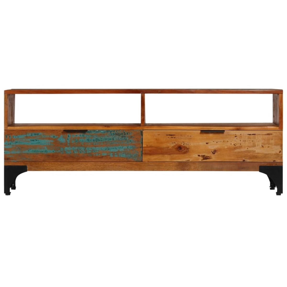 Mueble para TV cm madera maciza reciclada 118x35x45