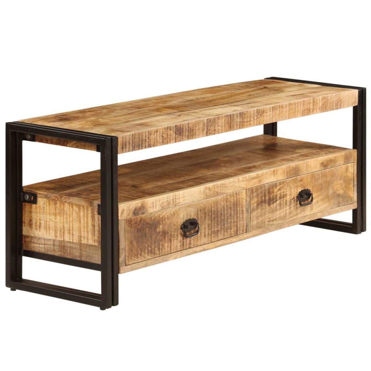 Mueble para TV madera maciza de mango 120x35x45 cm