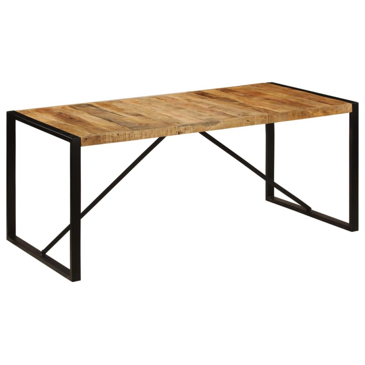 Mesa de comedor madera maciza de mango 180x90x75 cm