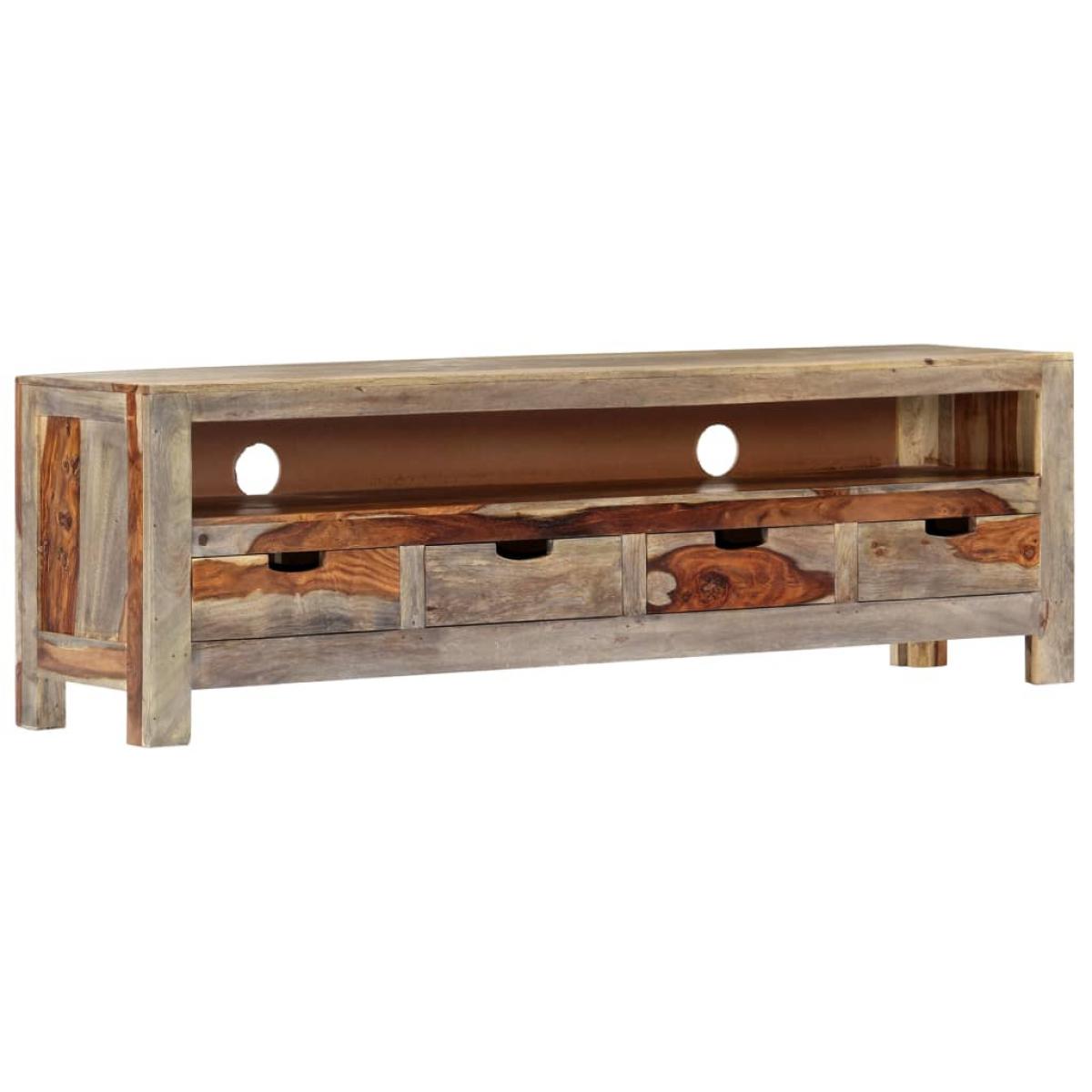 Mueble de TV madera maciza de sheesham 130x30x40 cm