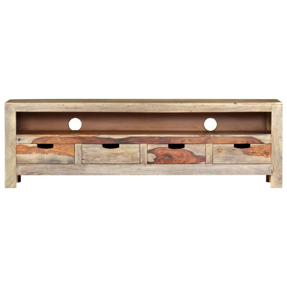 Mueble de TV madera maciza de sheesham 130x30x40 cm