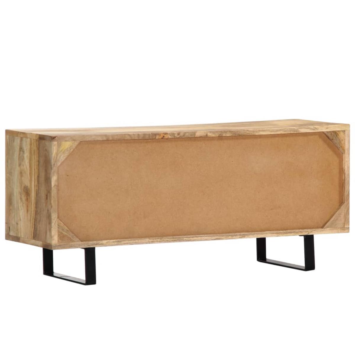 Mueble para TV madera maciza de mango 90x30x40 cm