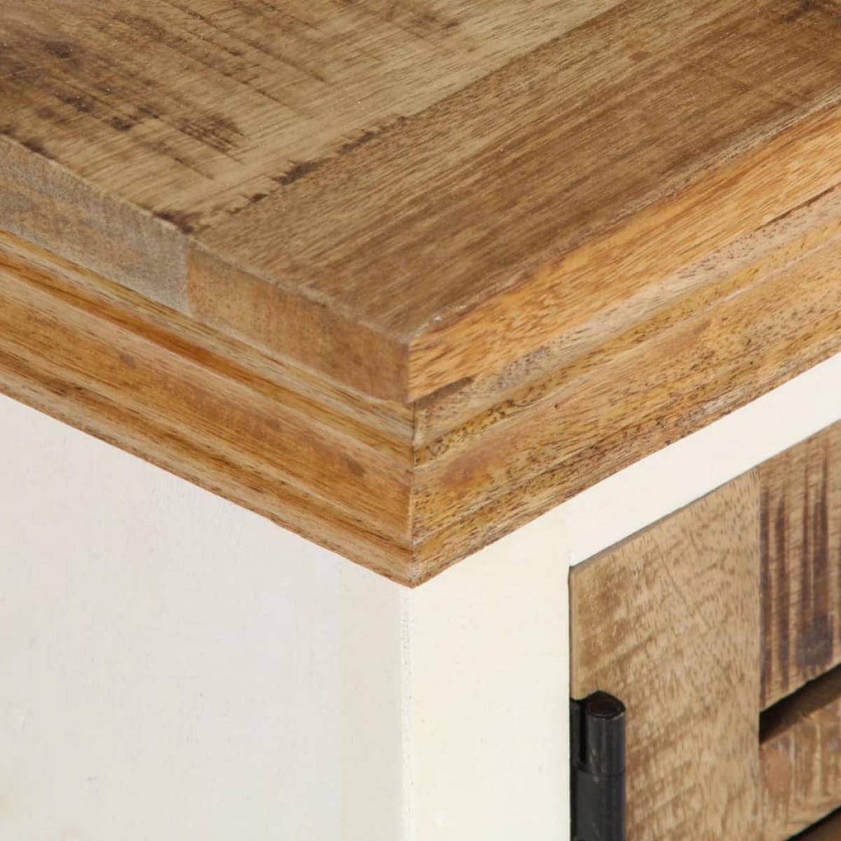 Mueble para TV de madera maciza de mango 118x30x40 cm