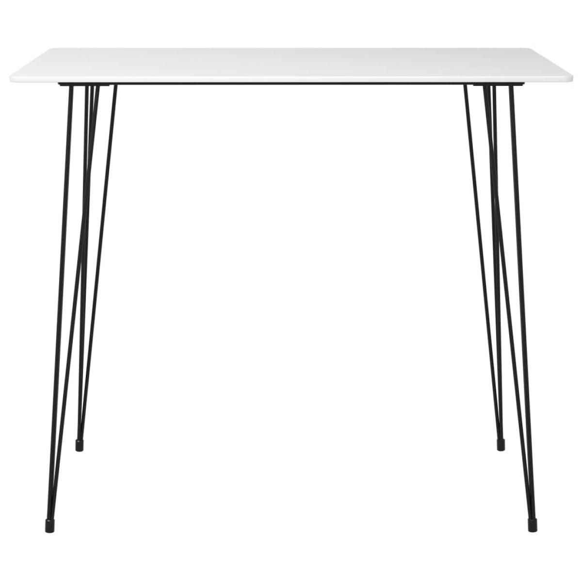 Mesa alta de cocina blanco 120x60x105 cm