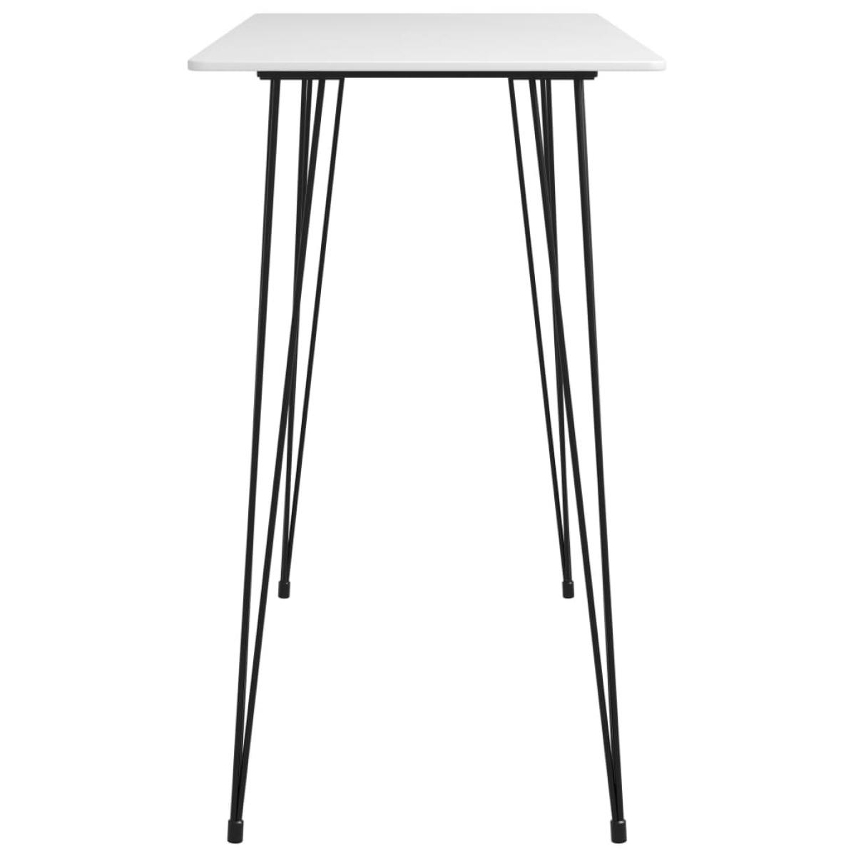 Mesa alta de cocina blanco 120x60x105 cm