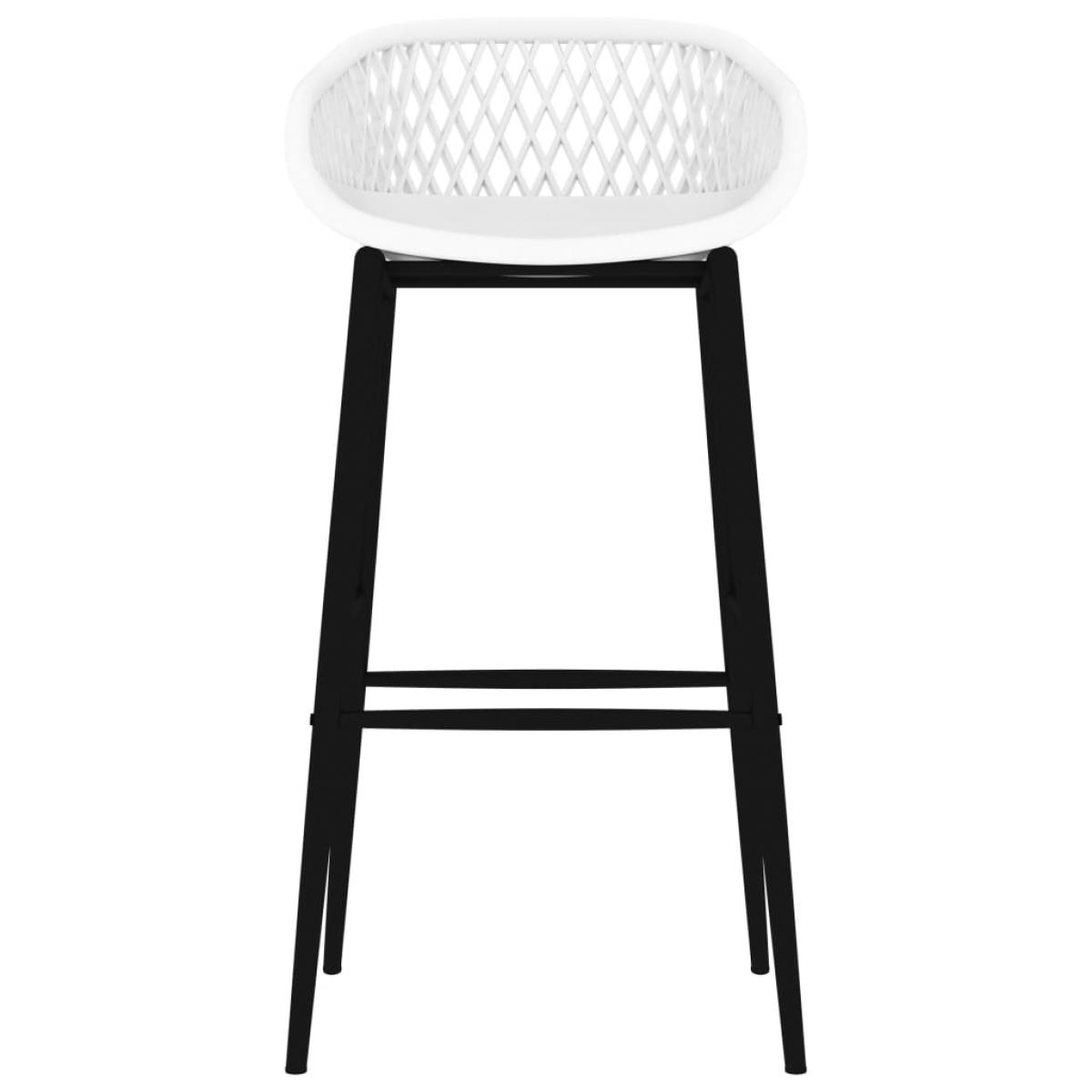 Taburetes de cocina 2 unidades blanco
