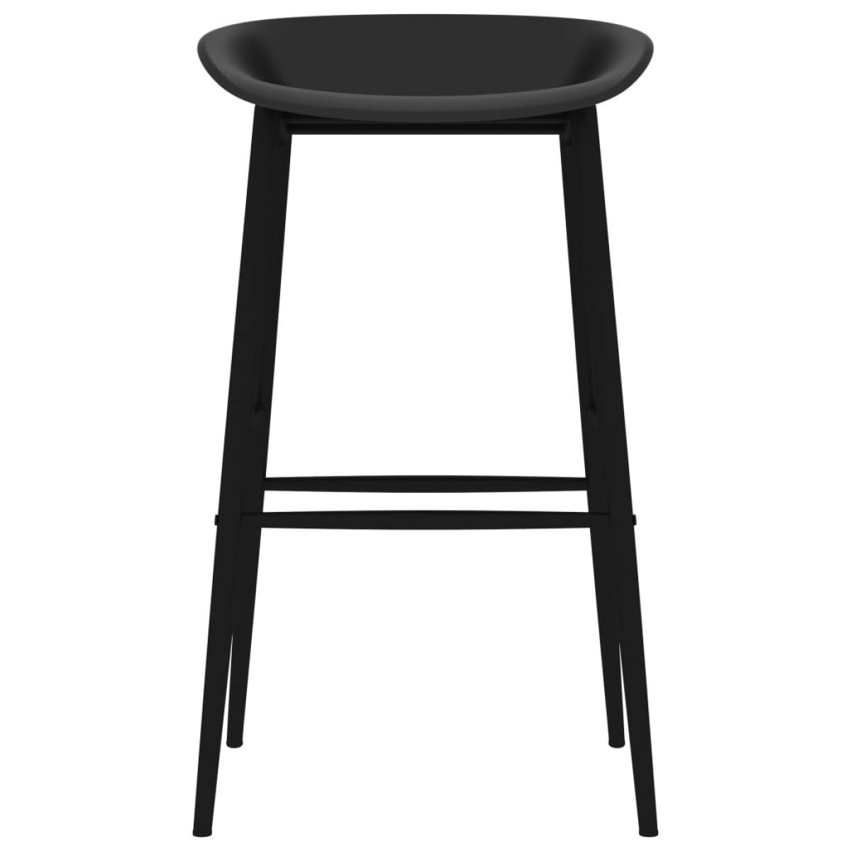 Taburetes de cocina 4 unidades negro