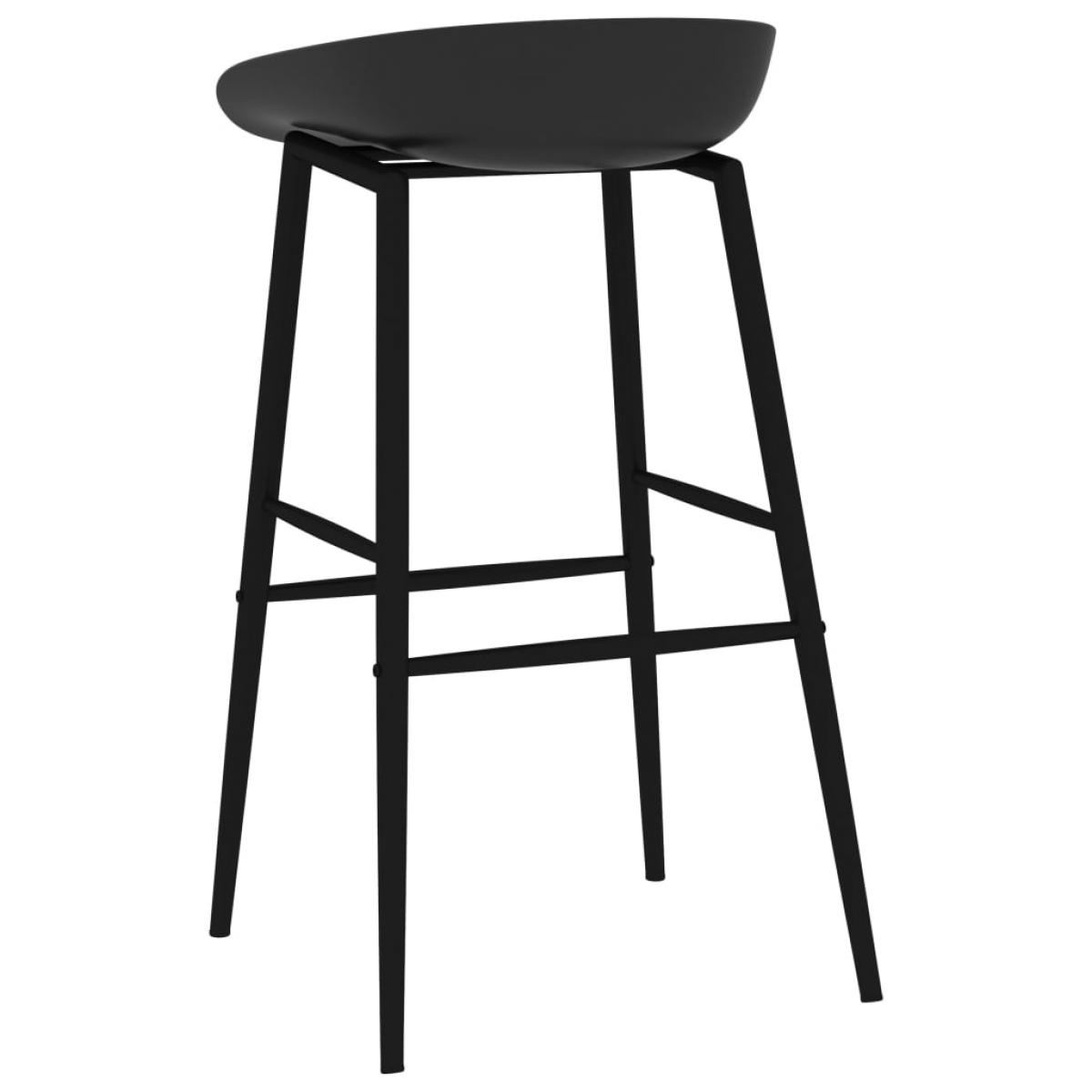 Taburetes de cocina 4 unidades negro