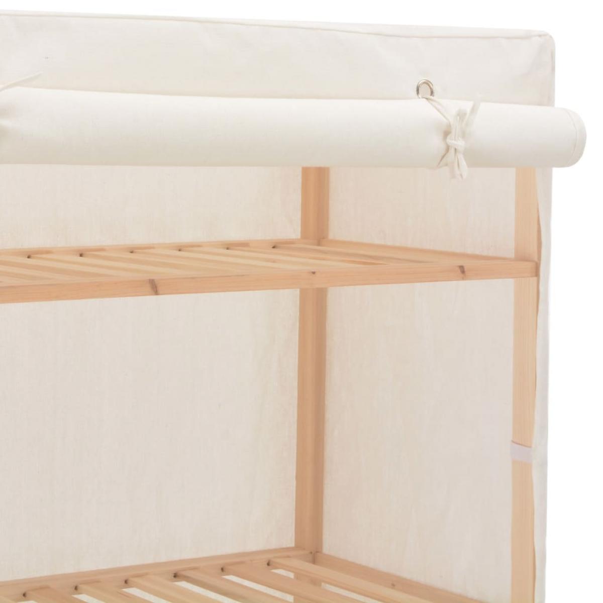 Armario de tela blanco 79x40x170 cm 