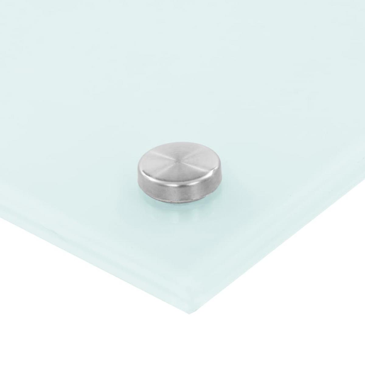 Protección salpicaduras cocina vidrio templado blanco 70x40 cm