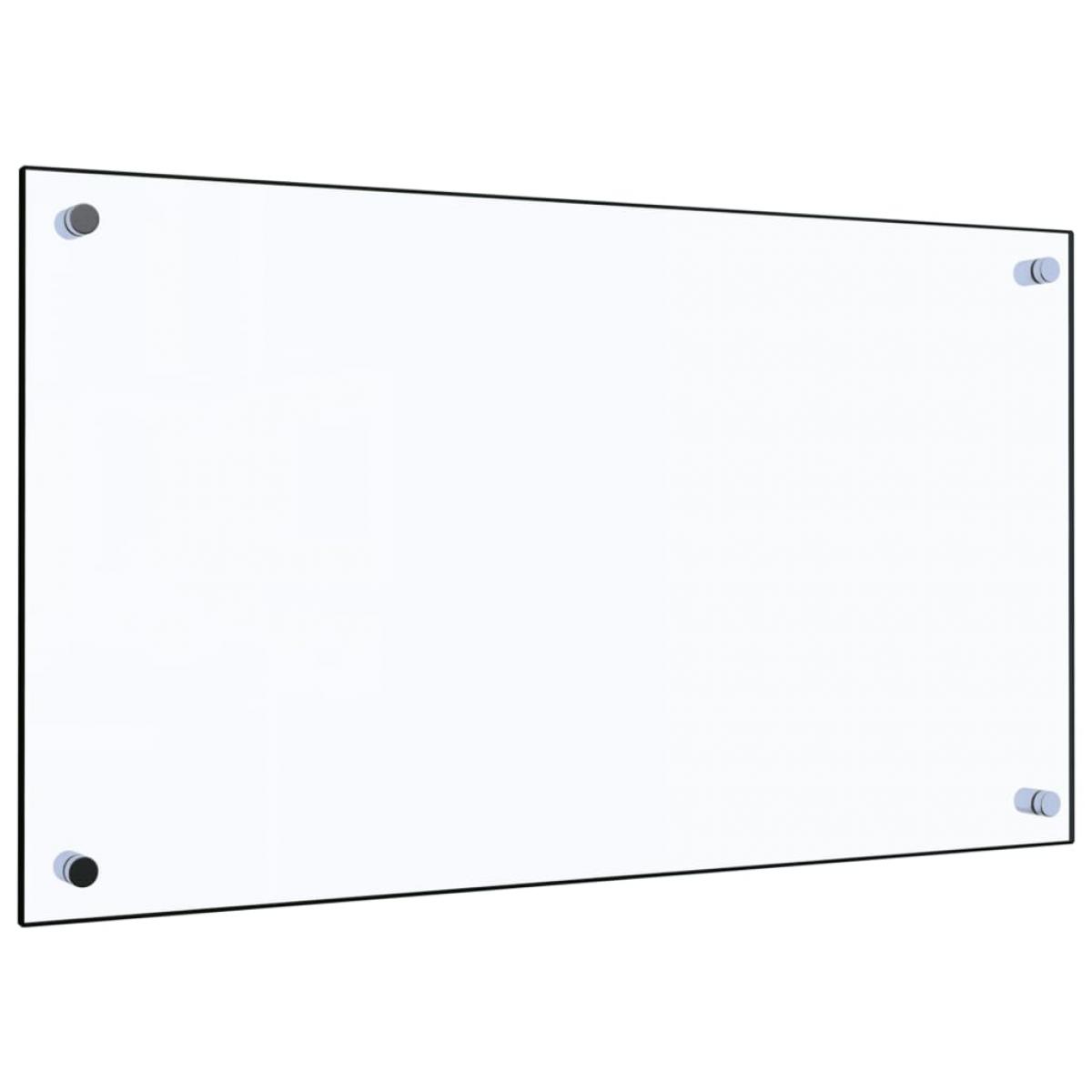 Protector contra salpicaduras cocina vidrio templado 70x40 cm