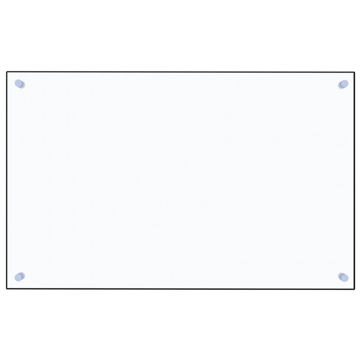 Protector contra salpicaduras cocina vidrio templado 80x50 cm
