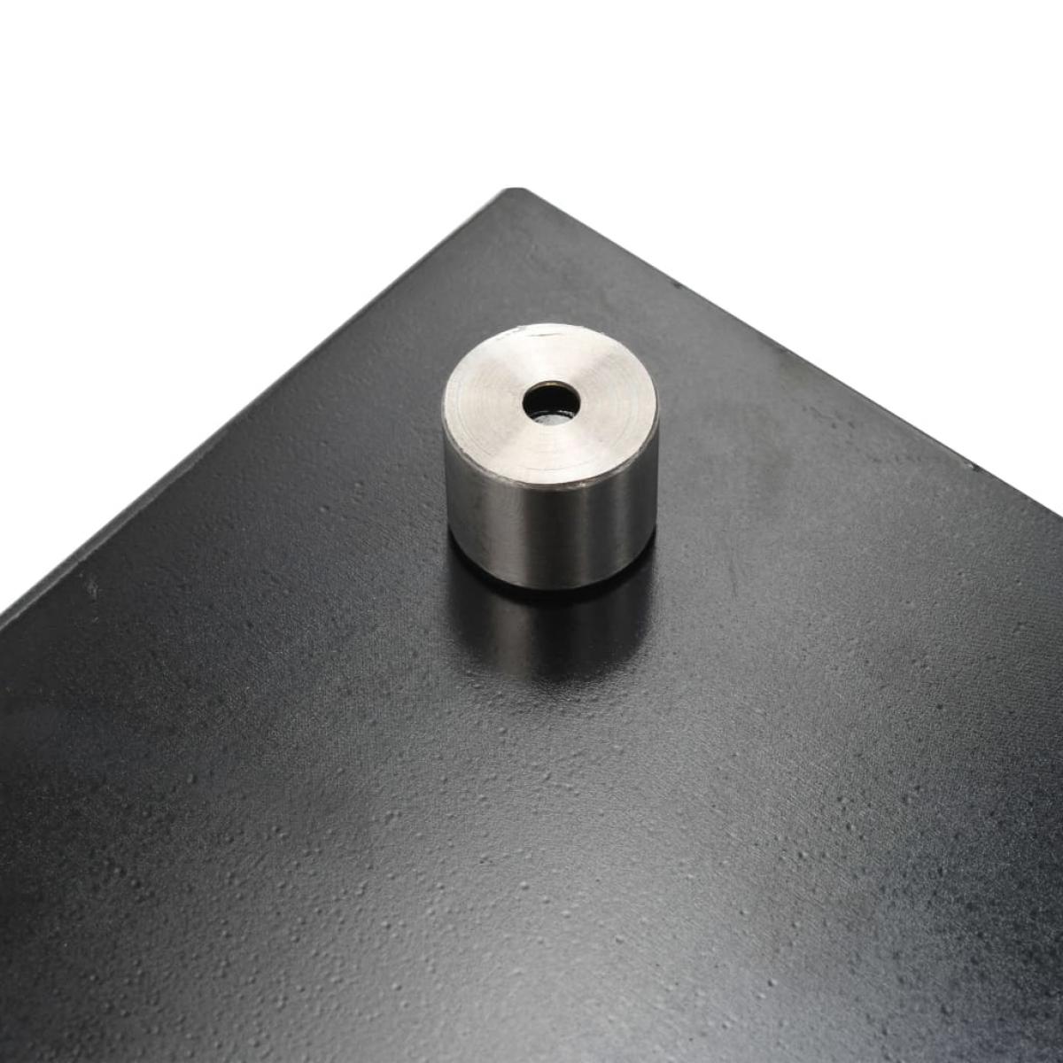 Protección salpicaduras cocina vidrio templado negro 80x40 cm