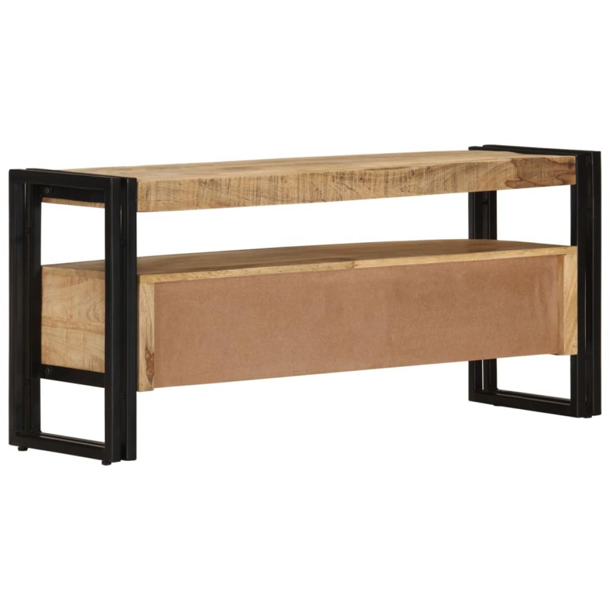 Mueble de TV de madera maciza de mango 100x30x45 cm