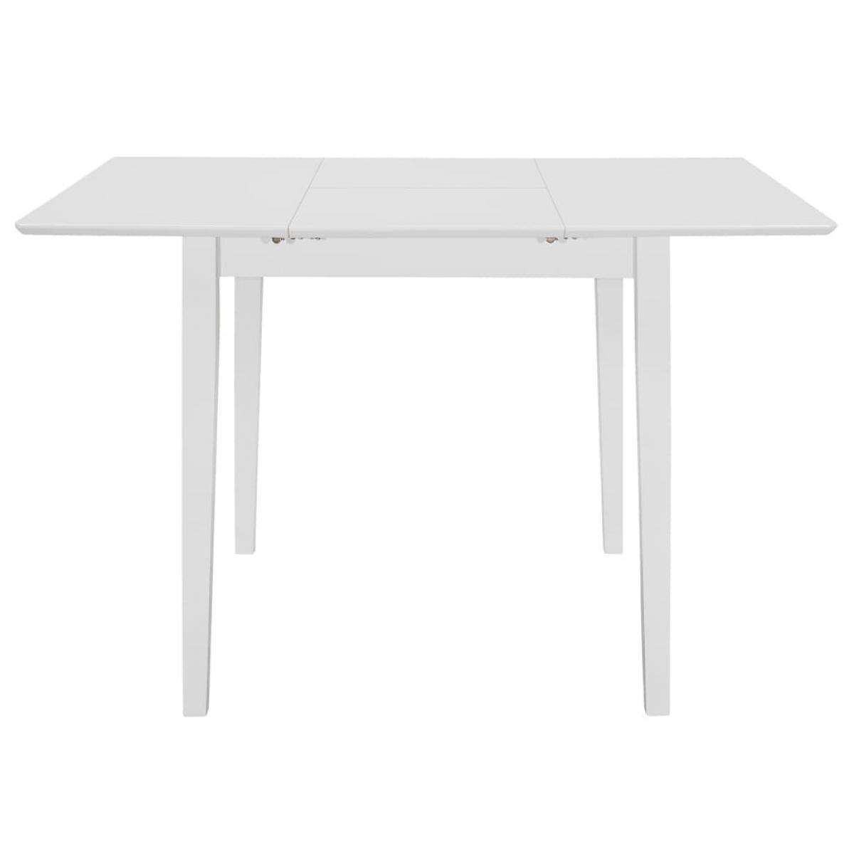Juego de muebles de comedor 5 piezas MDF blanco