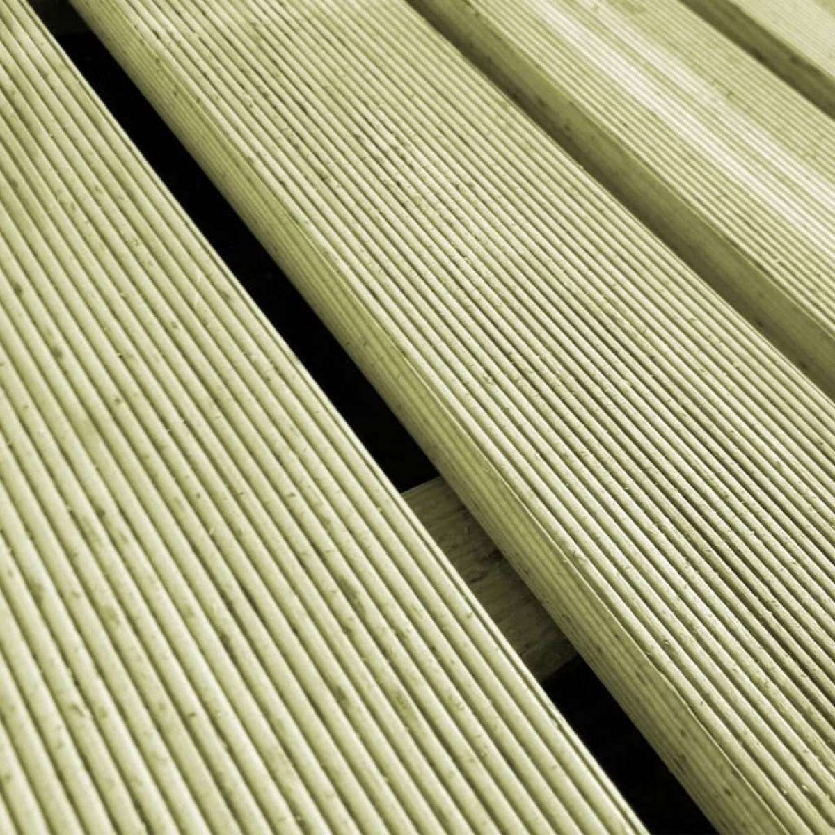 Baldosa de porche 18 unidades 50x50 cm madera verde