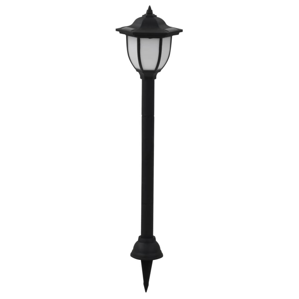 Lámparas solares LED de exterior 6 unidades negras