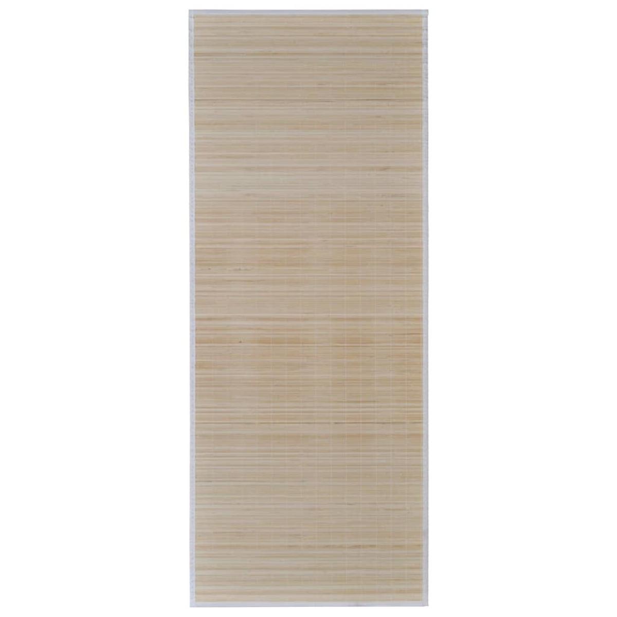 Alfombras rectangulares de bambú natural 4 unidades 120x180 cm