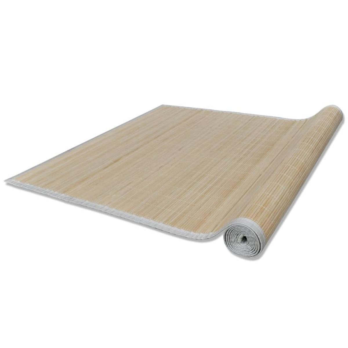 Alfombras rectangulares de bambú natural 4 unidades 120x180 cm