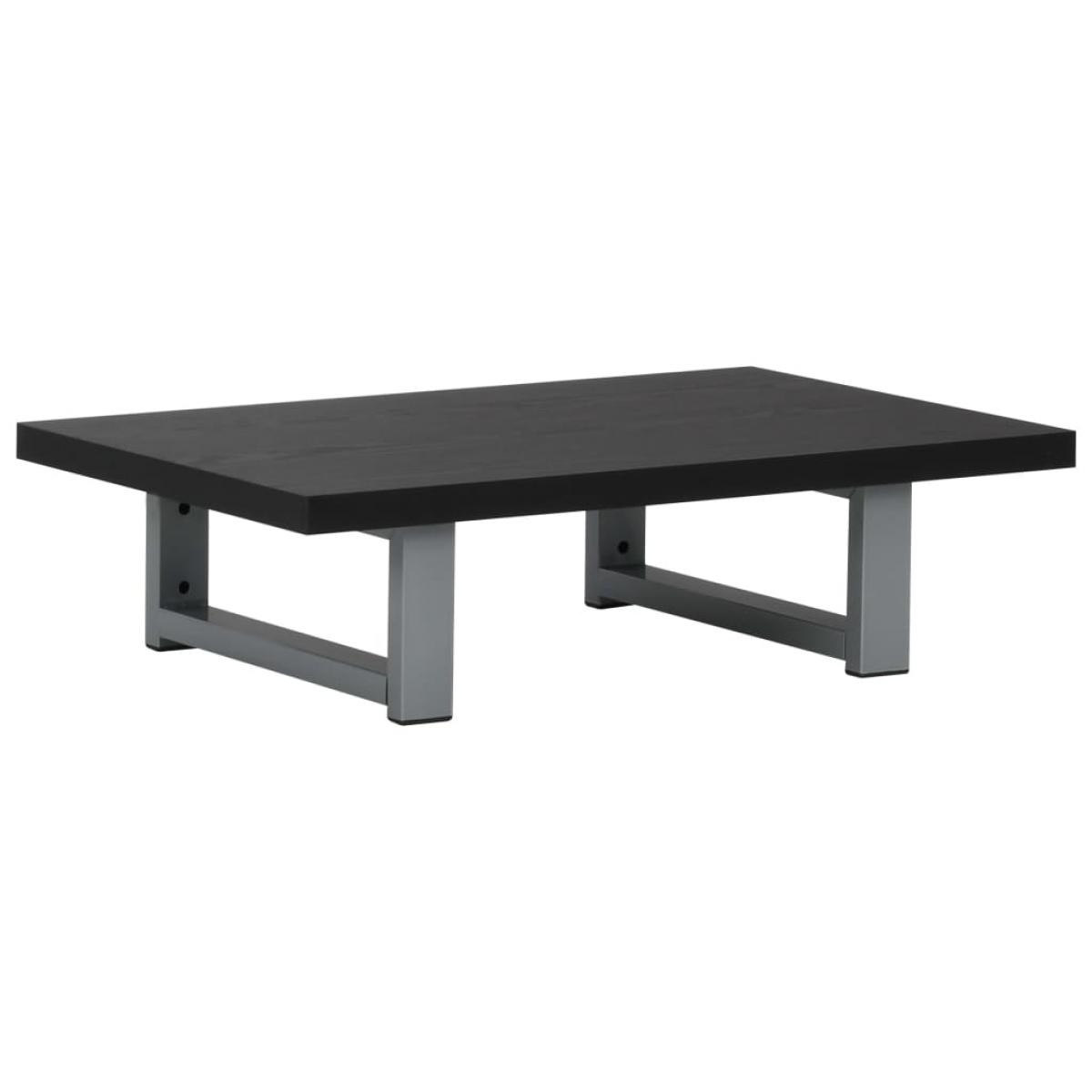 Conjunto de muebles de baño 2 piezas cerámica negro