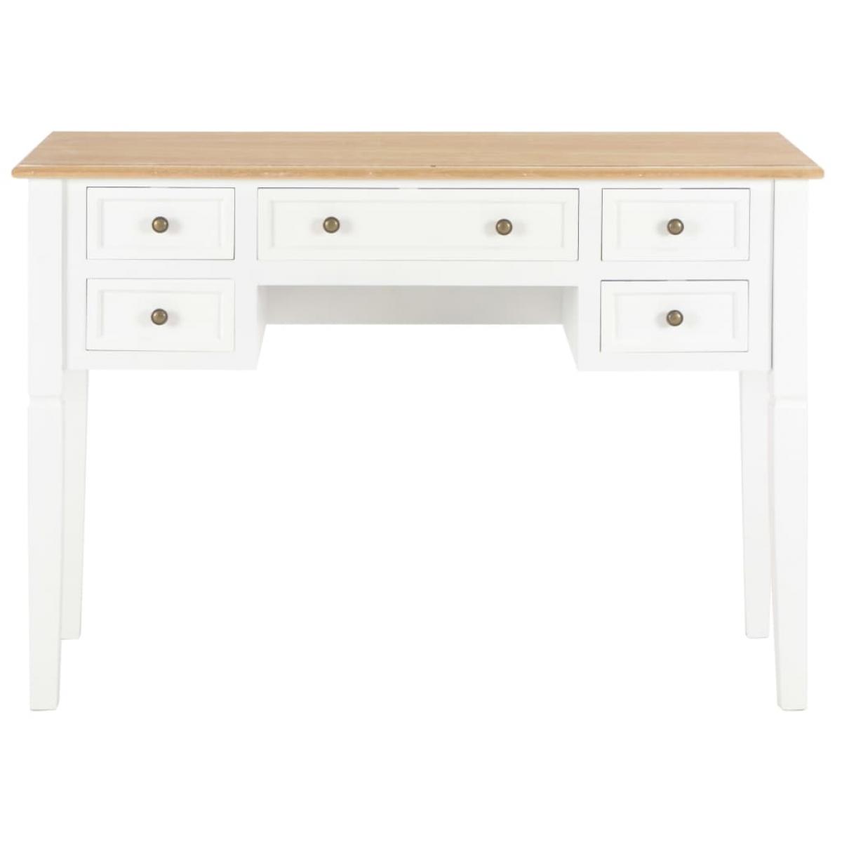 Escritorio de madera blanco 109,5x45x77,5 cm