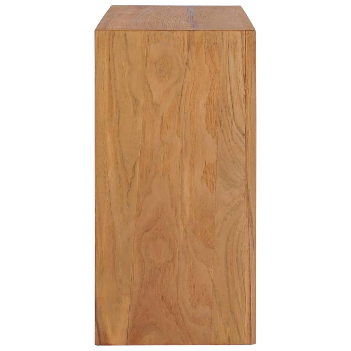 Aparador de madera maciza de teca 80x30x60 cm