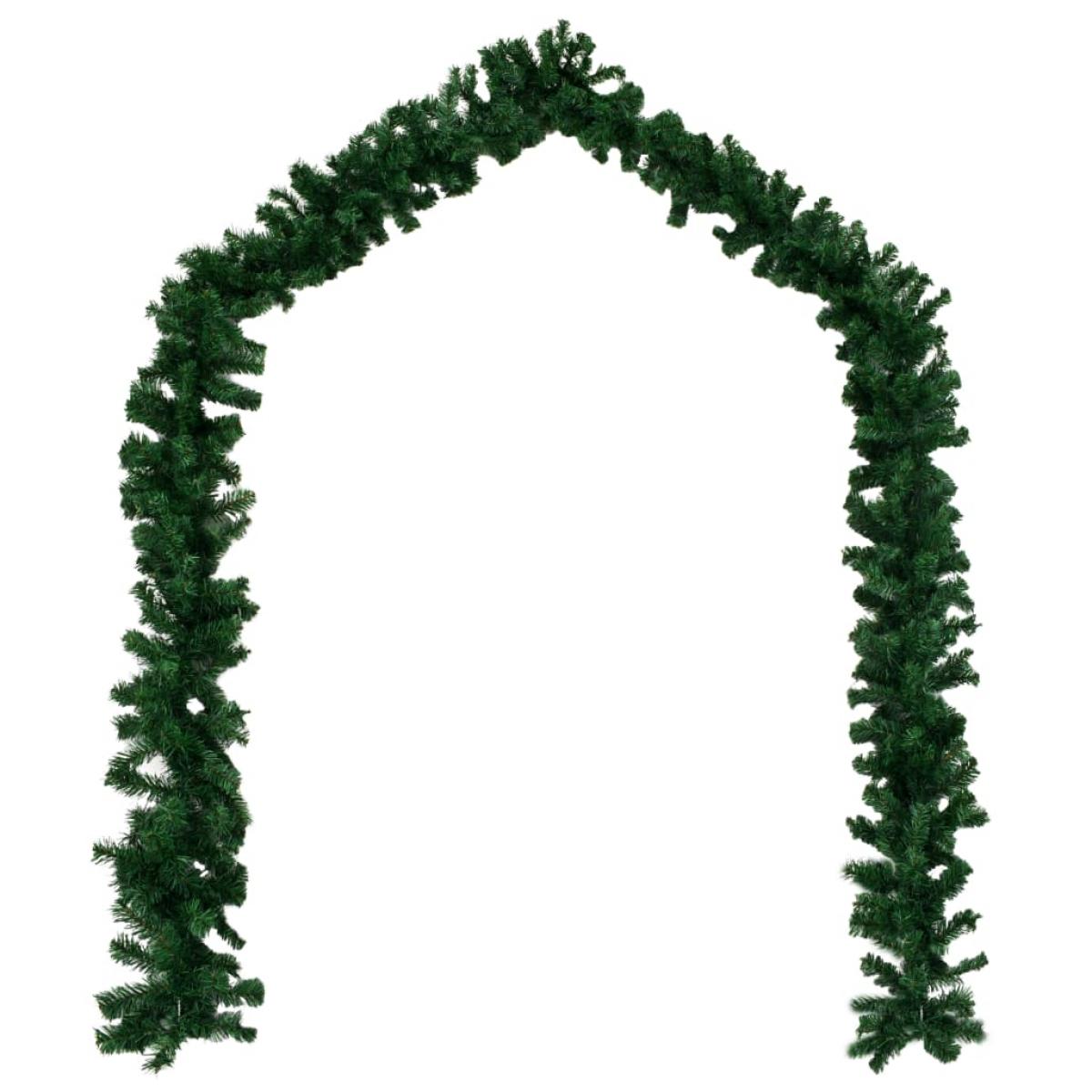 Guirnaldas de Navidad 4 unidades PVC verde 270 cm