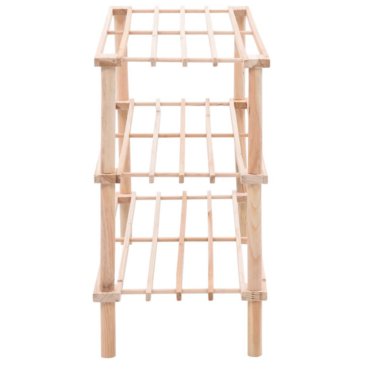 Zapatero de 3 alturas madera maciza de abeto