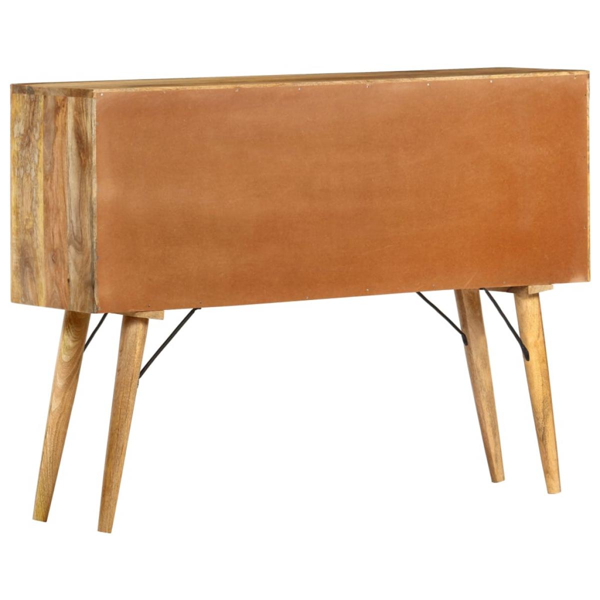 Aparador de madera maciza de mango 110x30x82 cm