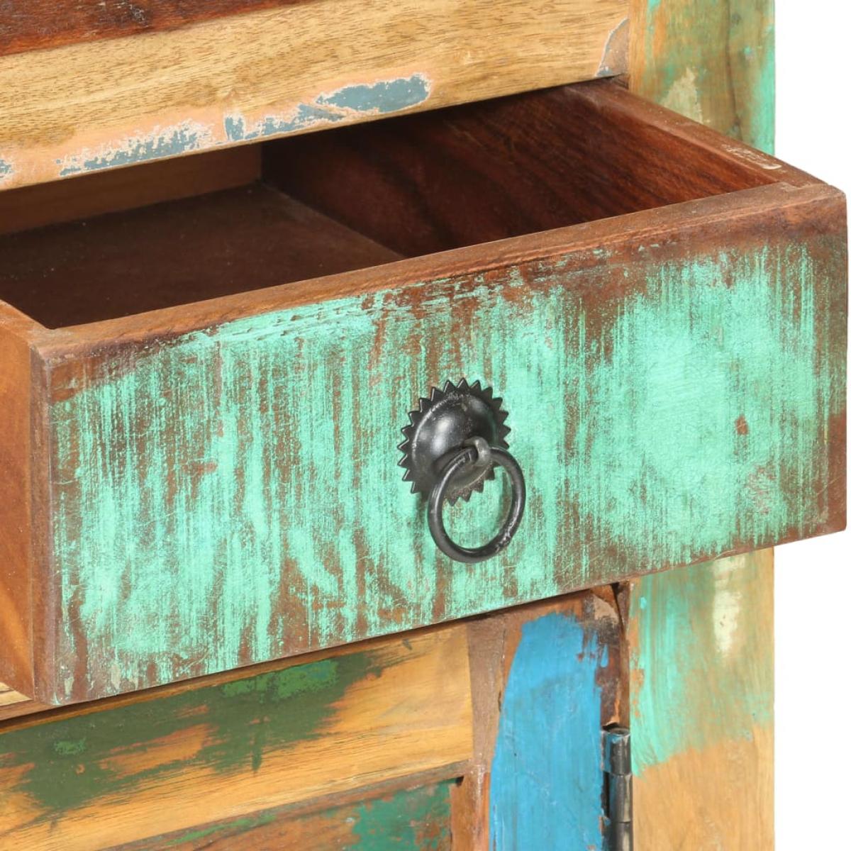 Aparador de madera maciza reciclada 70x35x65 cm