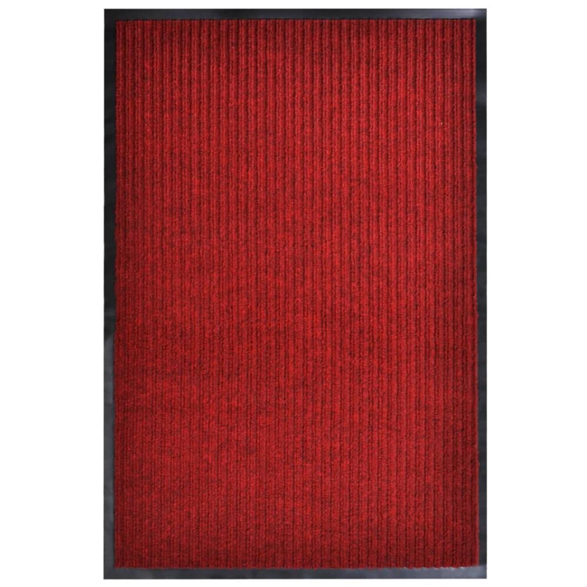 Felpudo de PVC rojo 117x220 cm