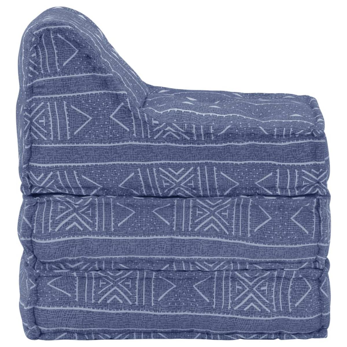 Puf modular de tela Indigo