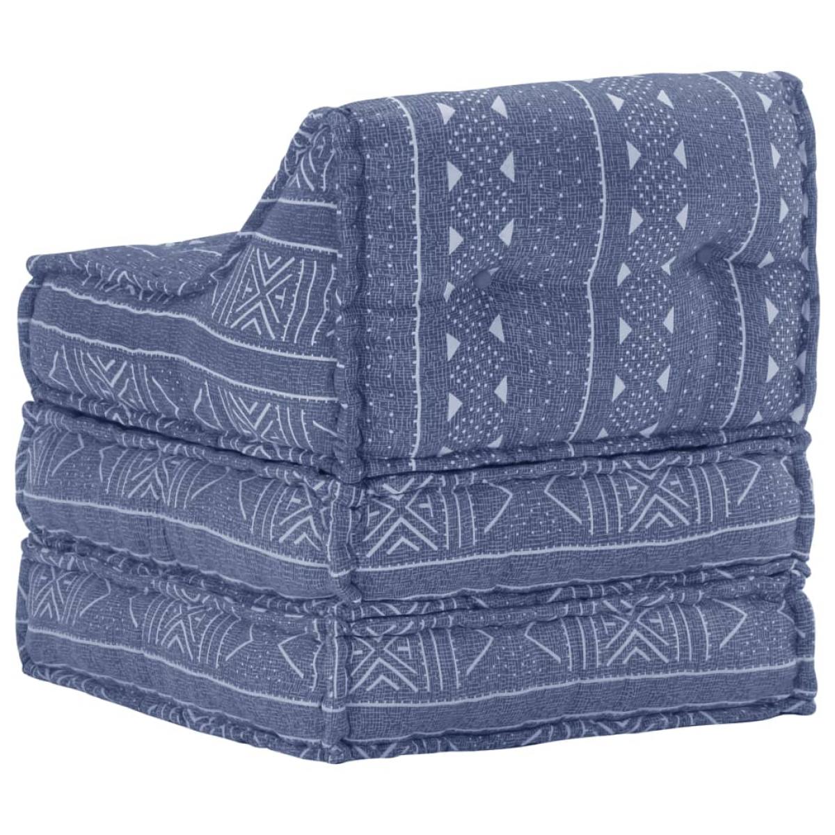Puf modular de tela Indigo