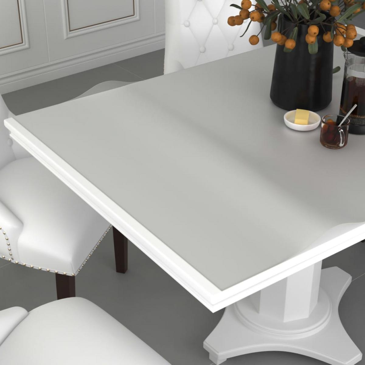 Protector de mesa PVC mate 140x90 cm 2 mm