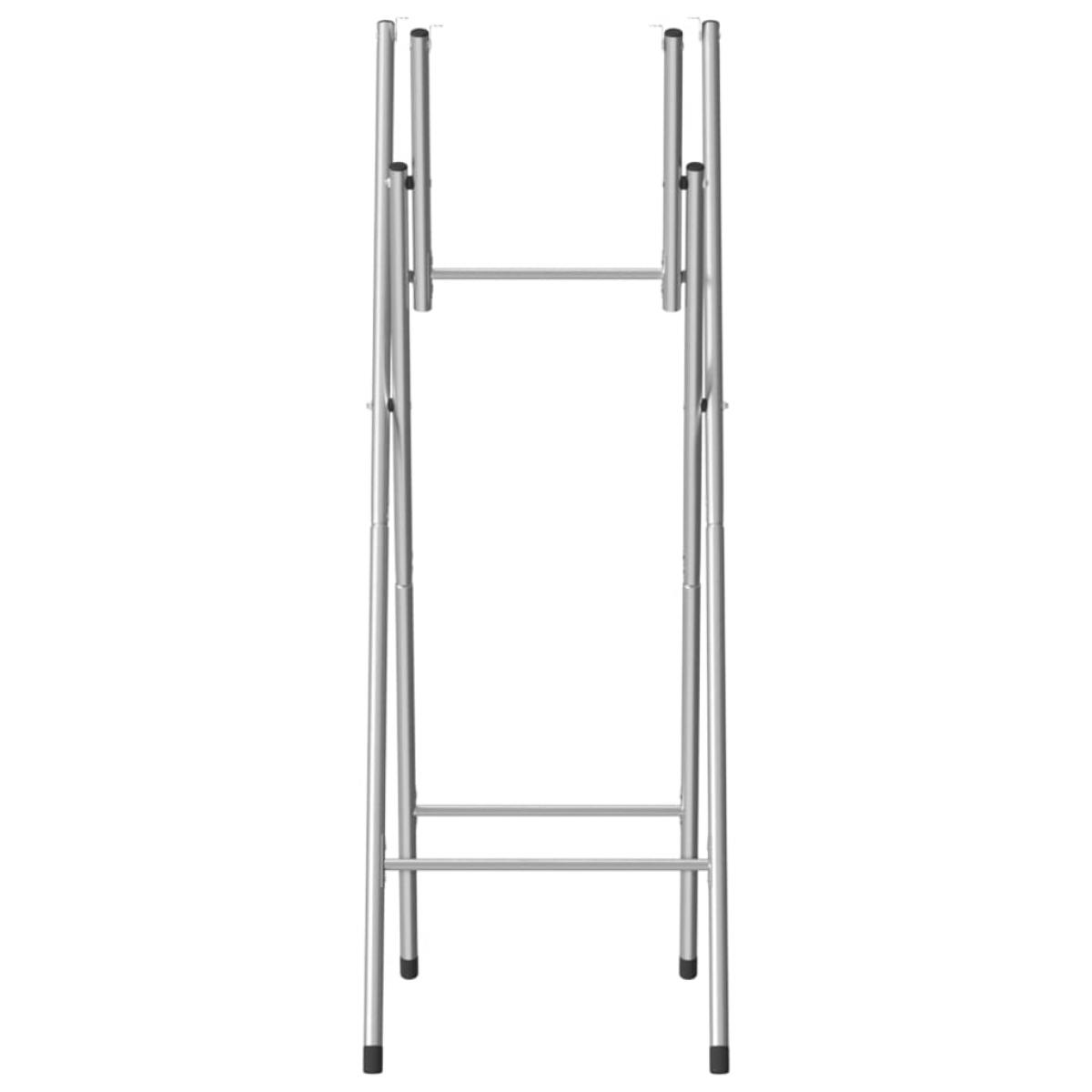 Patas de mesa plegables acero galvanizado plata 45x53x108 cm