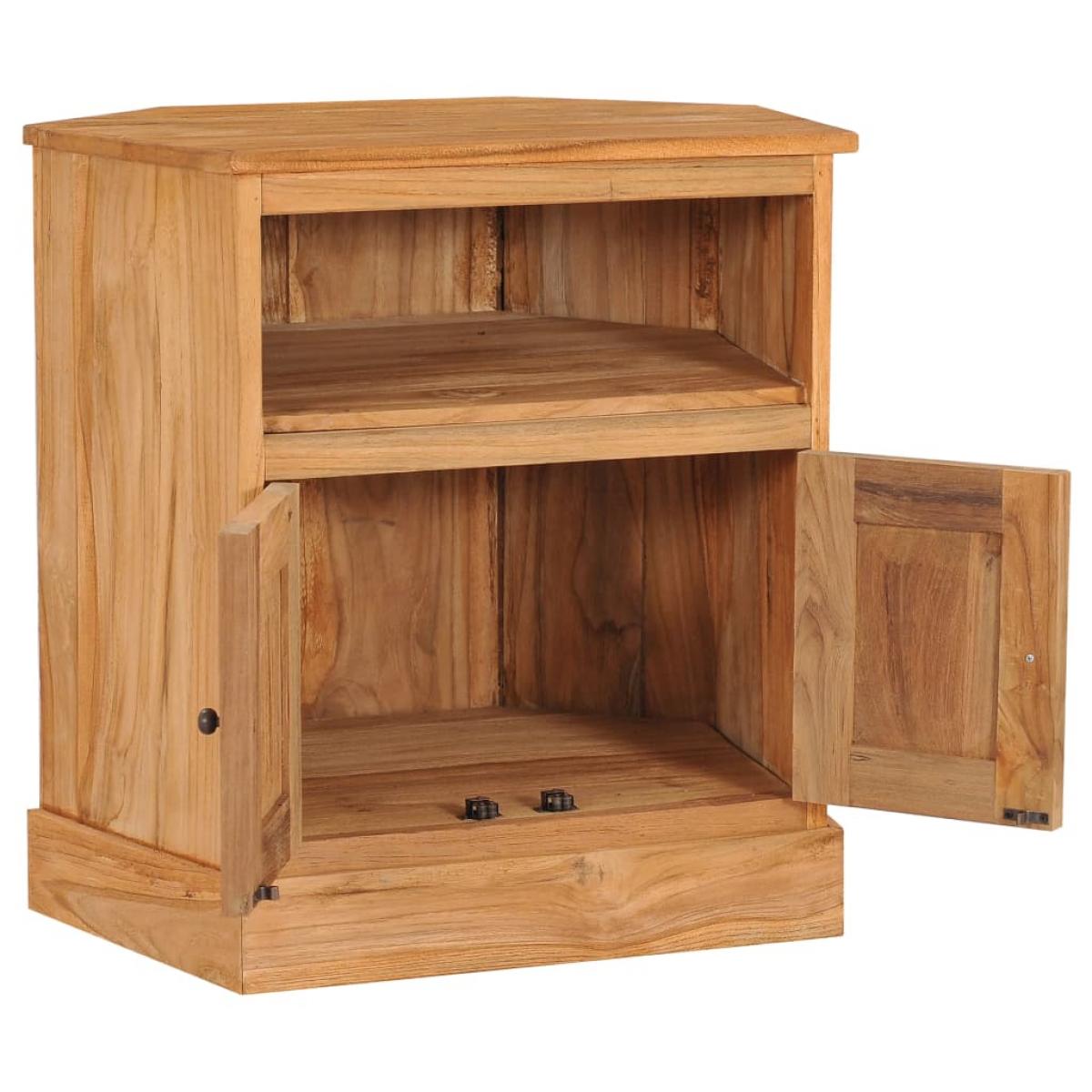 Aparador de madera maciza de teca 60x45x60 cm