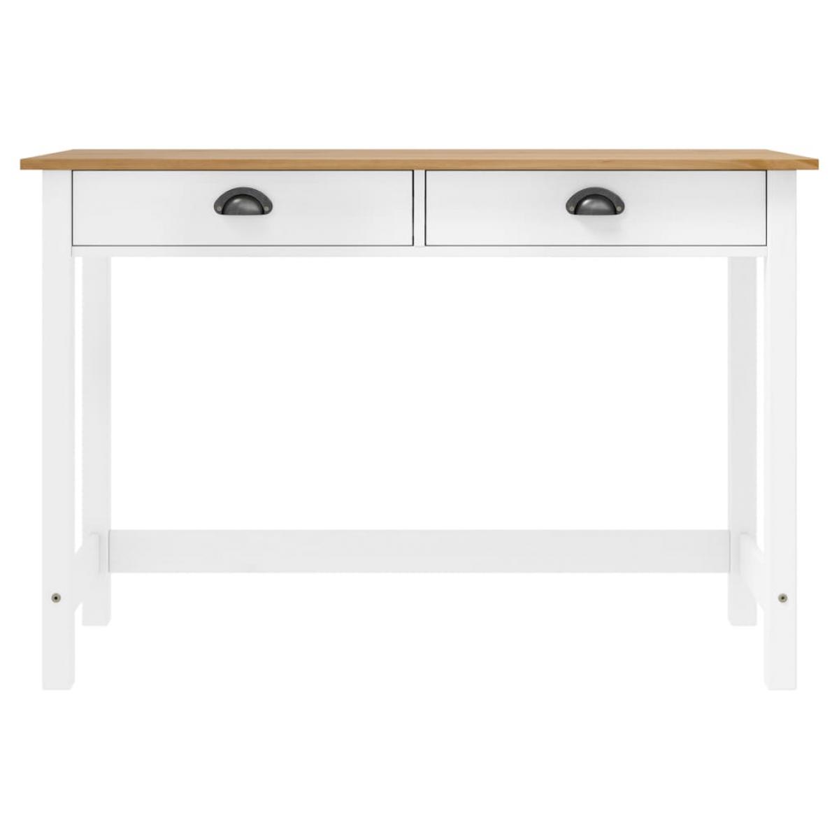 Mesa consola Hill con 2 cajones madera pino 110x45x74 cm