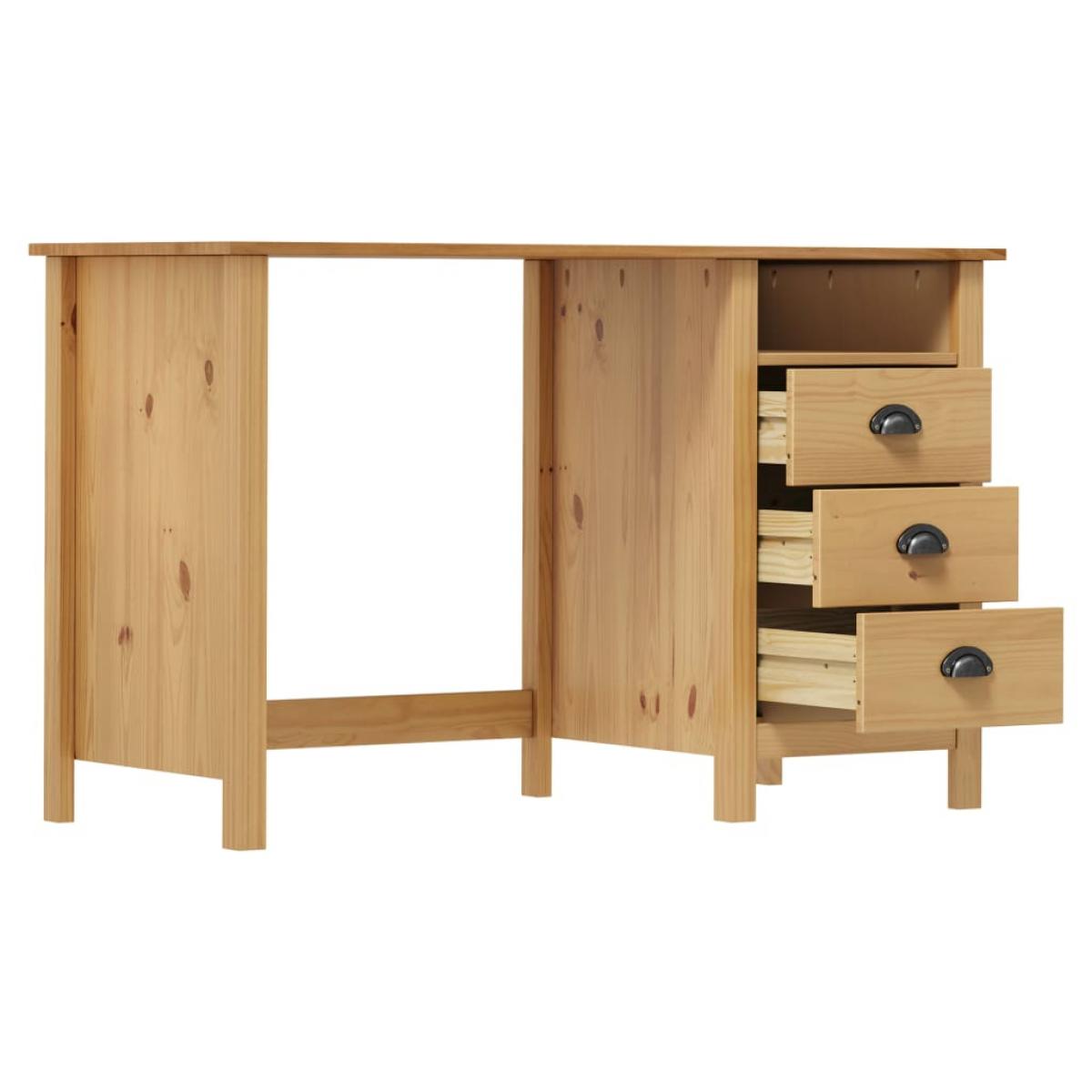 Escritorio Hill con 3 cajones madera de pino 120x50x74 cm