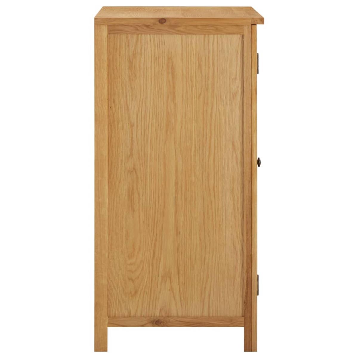 Armario de madera maciza de roble 76x52x105 cm 