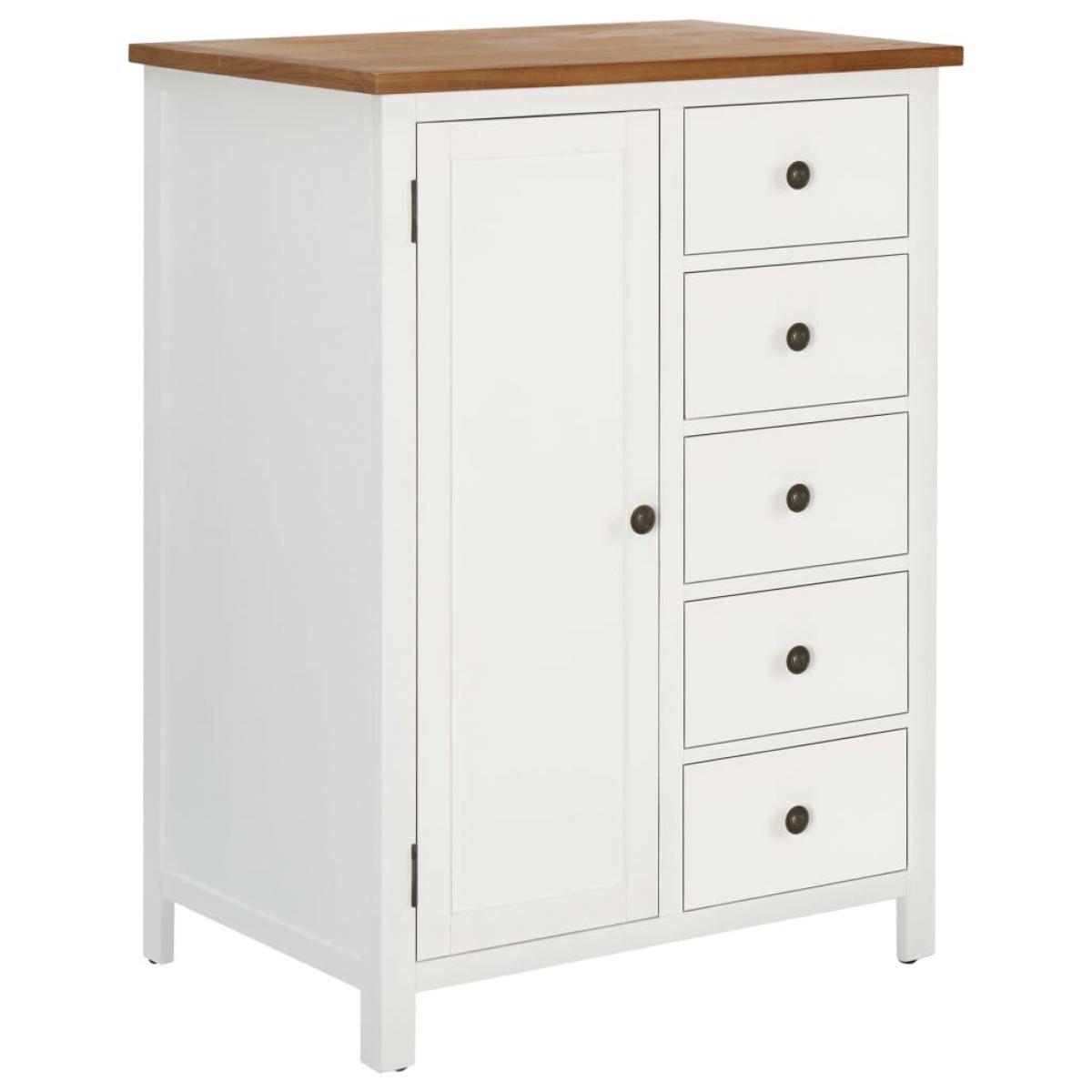 Armario de madera maciza de roble 76x52x105 cm