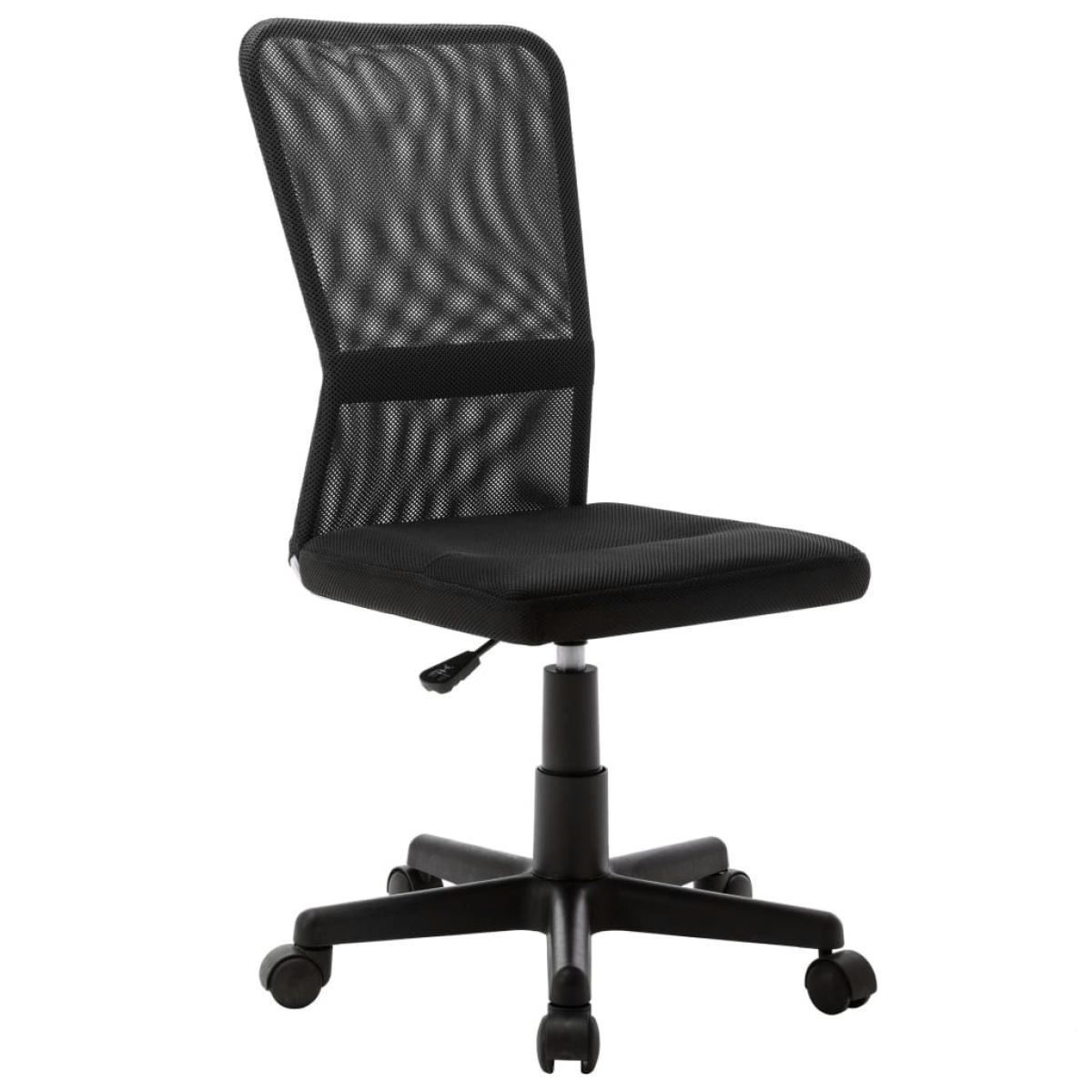 Silla de oficina de tela de malla negra 44x52x100 cm