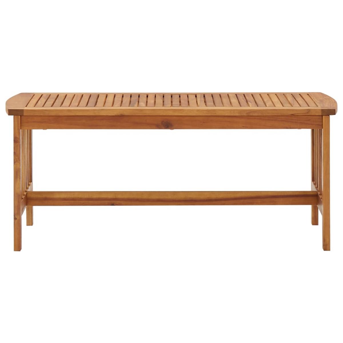 Mesa de centro de madera maciza de acacia 102x50x43 cm