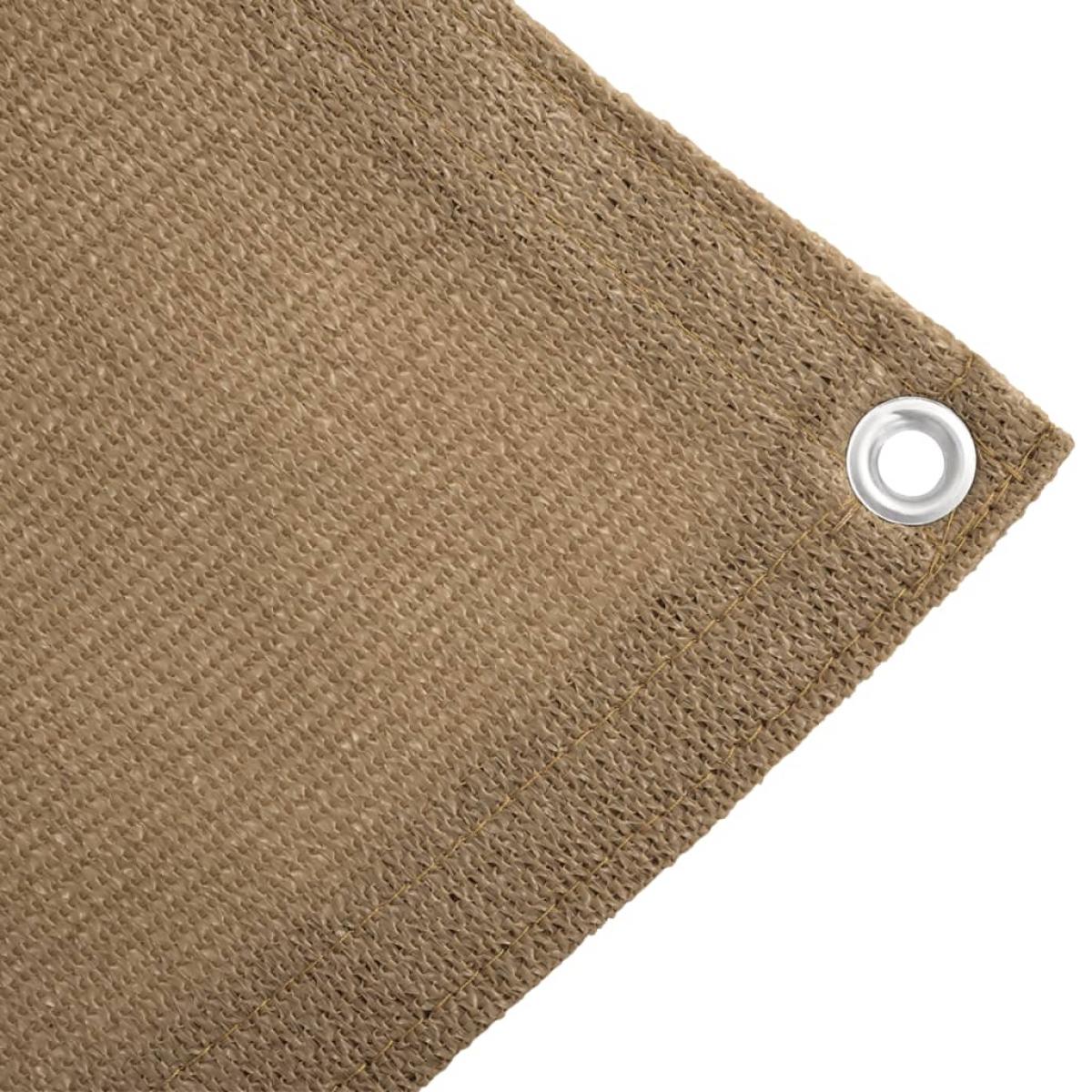 Alfombra de tienda de campaña gris taupe 250x450 cm