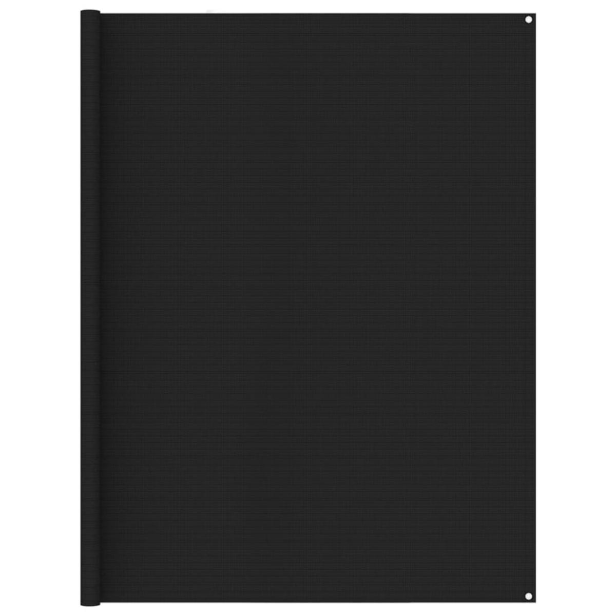 Alfombra de tienda de campaña negro 250x450 cm