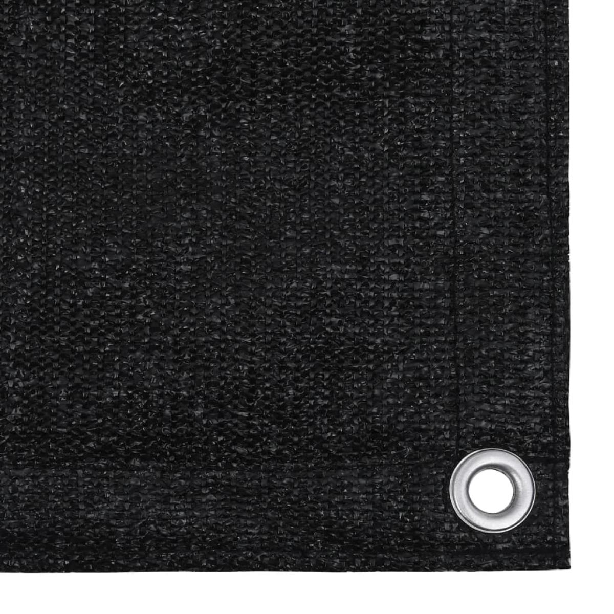 Alfombra de tienda de campaña 250x500 cm negro