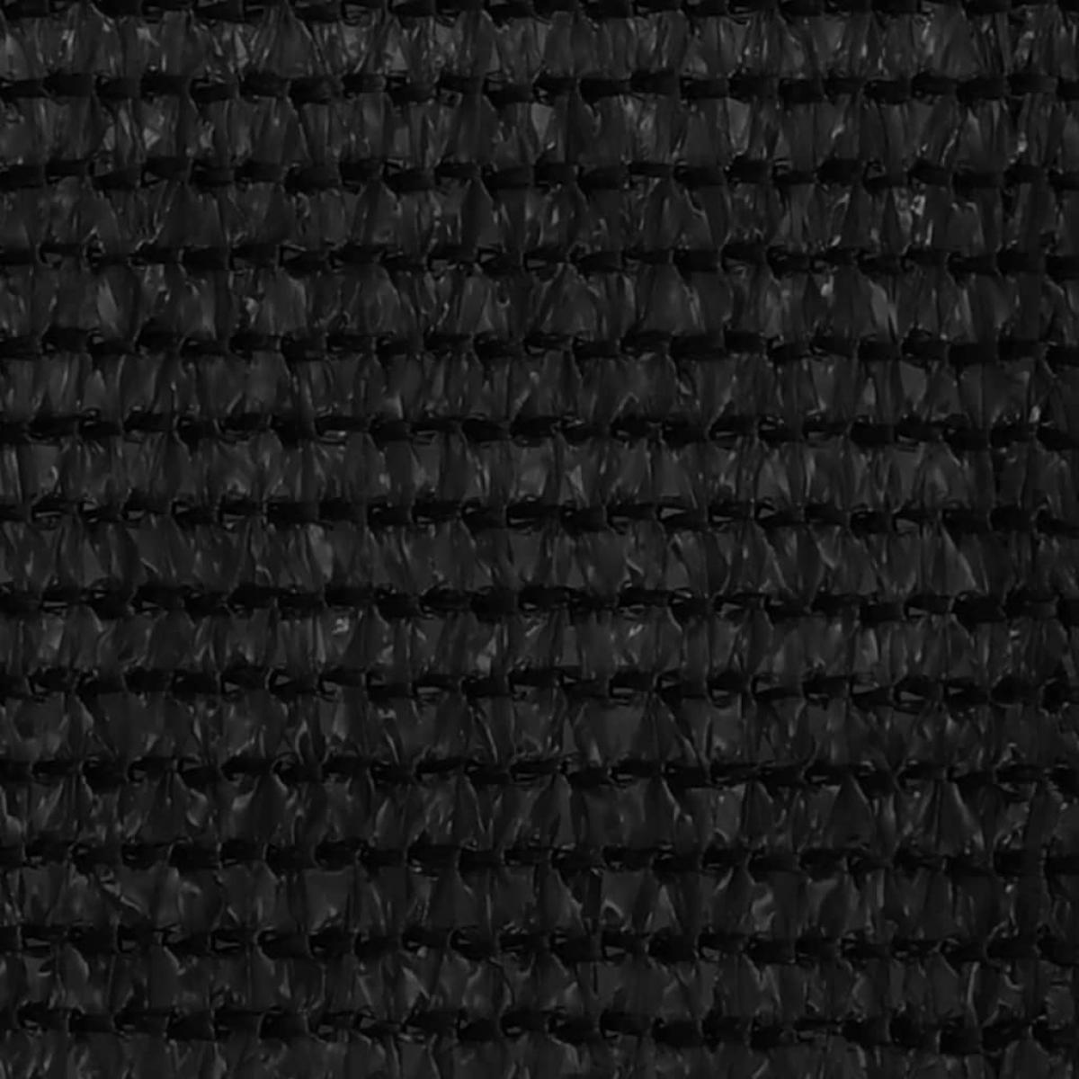Toldo para balcón HDPE negro 75x600 cm