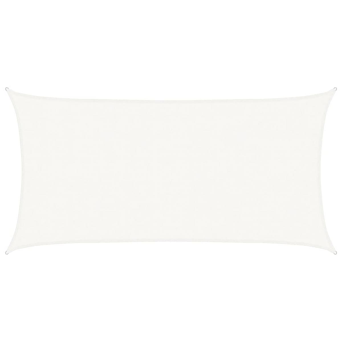Toldo de vela blanco HDPE 160 g/m² 4x7 m